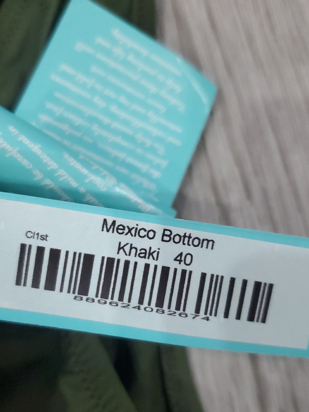 Melissa Odabash Mexico Bottom Size 40 USA 4 Khaki Olive - Picture 9 of 9
